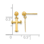 14k Madi K Cross Dangle Post Earrings - Product Photo