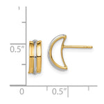 14k w/Rhodium Madi K Post Earrings - Product Photo