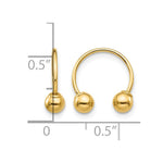 14k Madi K Open Hoop Beaded Earrings - Product Photo