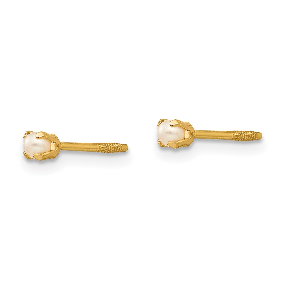 14K Yellow Gold Madi K Baby FW Cultured Pearl Earrings - Product Photo