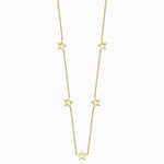 14K Yellow Gold Star with 2in Extension Necklace - Product Photo