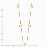 14K Yellow Gold Star with 2in Extension Necklace - Product Photo