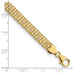 14K Yellow Gold Polished Fancy Link Bracelet - Product Photo