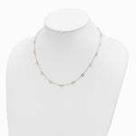 14K Yellow Gold Polished Open Hearts on Heart Link 16in Necklace - Product Photo