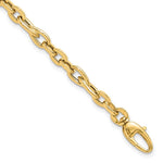 14K Yellow Gold 7.5in Polished Fancy Link Bracelet - Product Photo