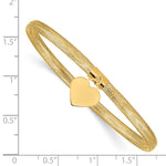 14K Heart Stretch Mesh Bracelet - Product Photo
