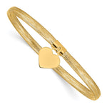 14K Heart Stretch Mesh Bracelet - Product Photo