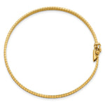 14K Yellow Polished & Satin D/C Omega Bracelet - Product Photo