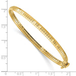14K Yellow Polished & Satin D/C Omega Bracelet - Product Photo