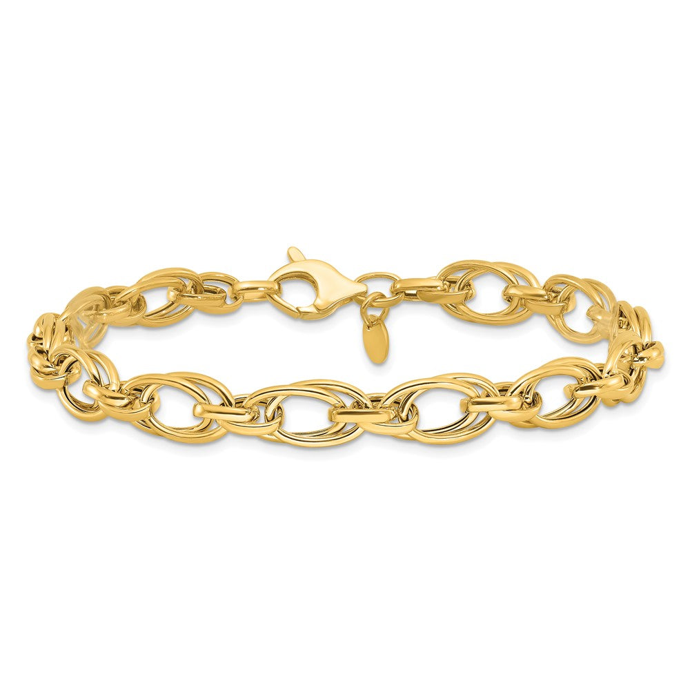 14K Polished Fancy Bracelet - Product Photo