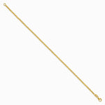 14K Yellow Gold Polished and Diamond-cut Beaded Bracelet - Product Photo