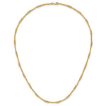 14K Diamond-cut Beaded 18in Necklace - Product Photo