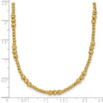 14K Diamond-cut Beaded 18in Necklace - Product Photo