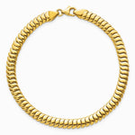 14K Yellow Gold Polished Fancy Herringbone 7.5 in Bracelet - Product Photo