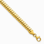 14K Yellow Gold Polished Fancy Herringbone 7.5 in Bracelet - Product Photo
