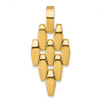14k Polished Fancy Link Dangle Pendant - Product Photo