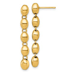 14k Polished Round Fancy Link 5.25mm Post Dangle Earrings - Product Photo