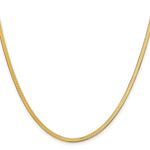 14k 2.5mm Silky Herringbone Chain - Product Photo
