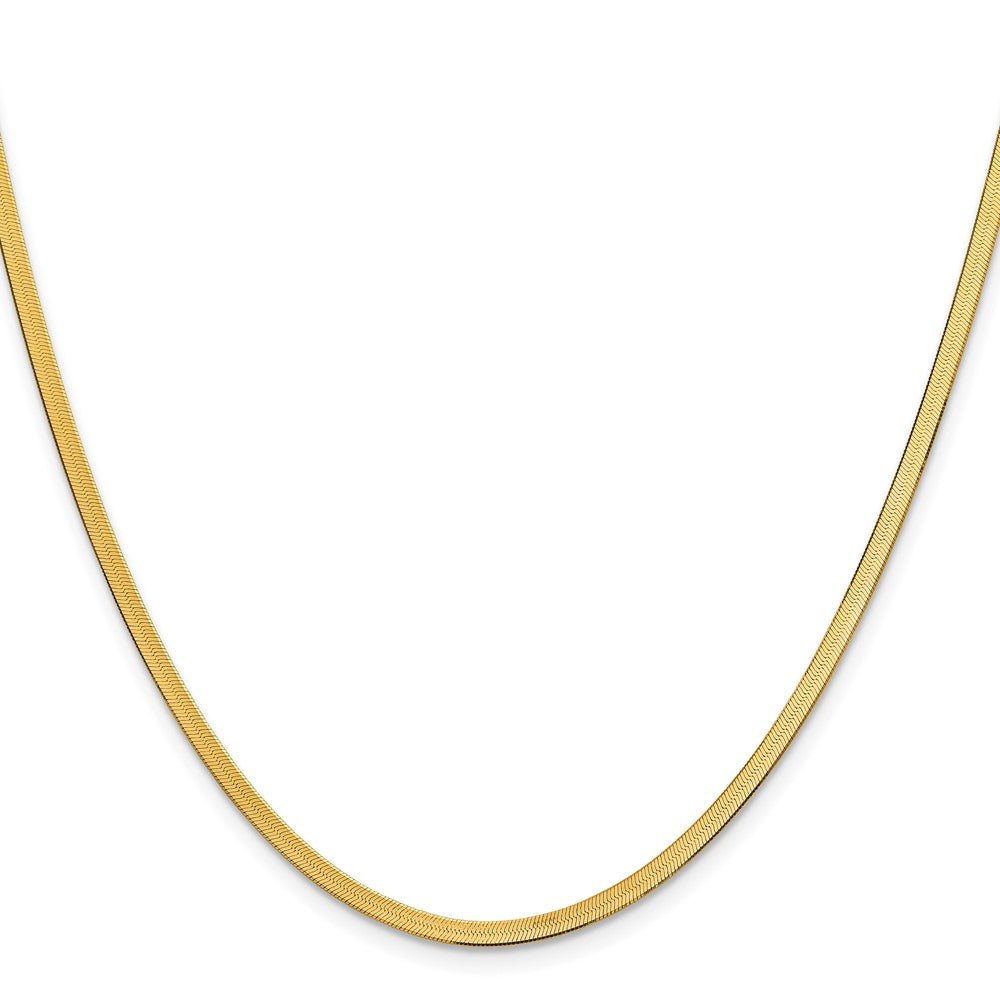 14k 2.5mm Silky Herringbone Chain - Product Photo