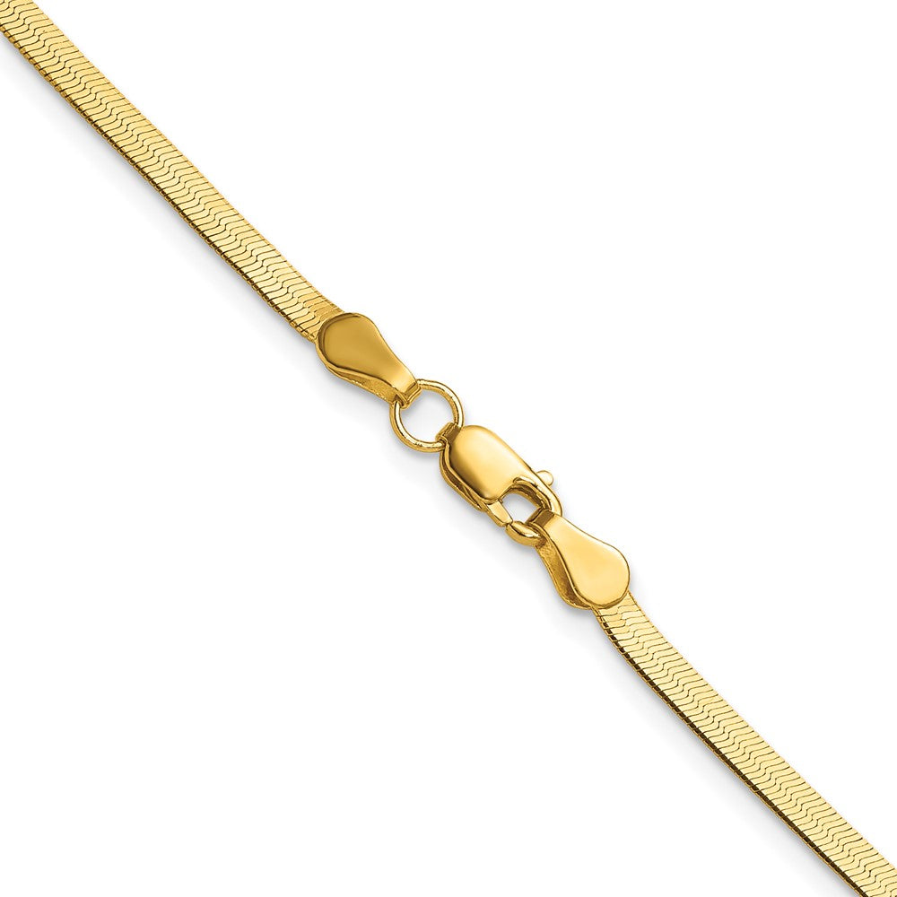 14k 2.5mm Silky Herringbone Chain - Product Photo