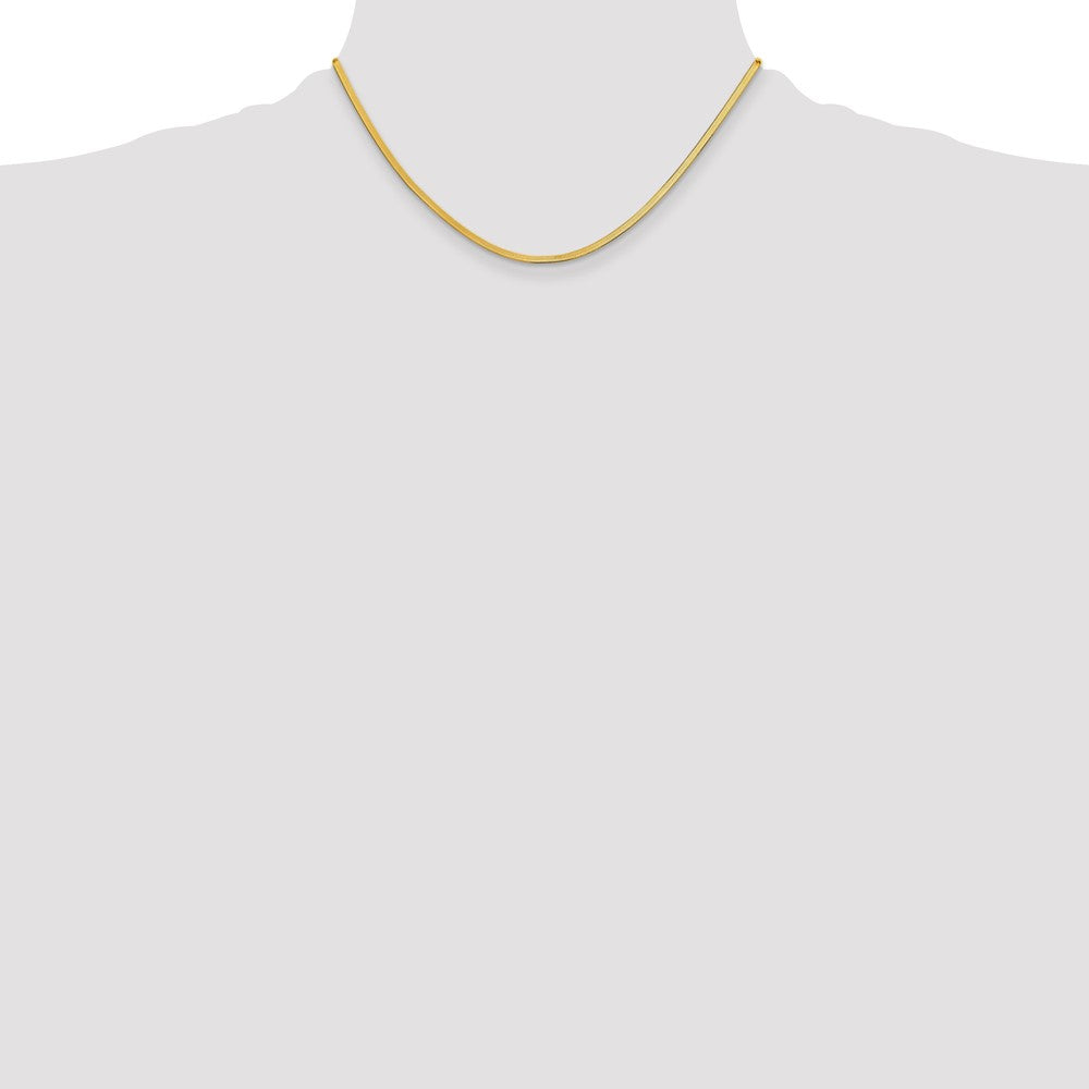 14k 2.5mm Silky Herringbone Chain - Product Photo