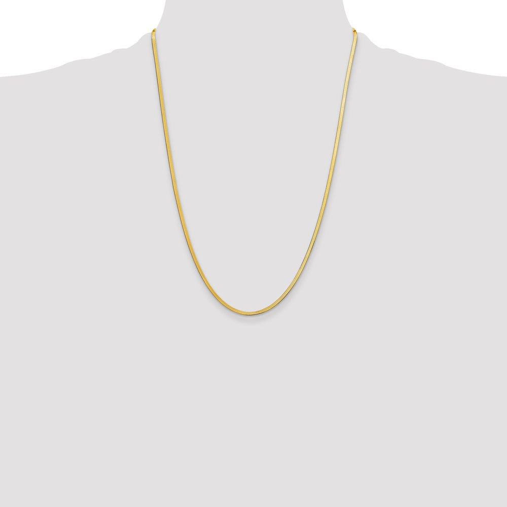 14k 2.5mm Silky Herringbone Chain - Product Photo