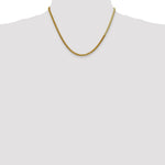 14k 3mm Silky Herringbone Chain - Product Photo