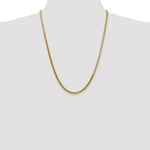 14k 3mm Silky Herringbone Chain - Product Photo