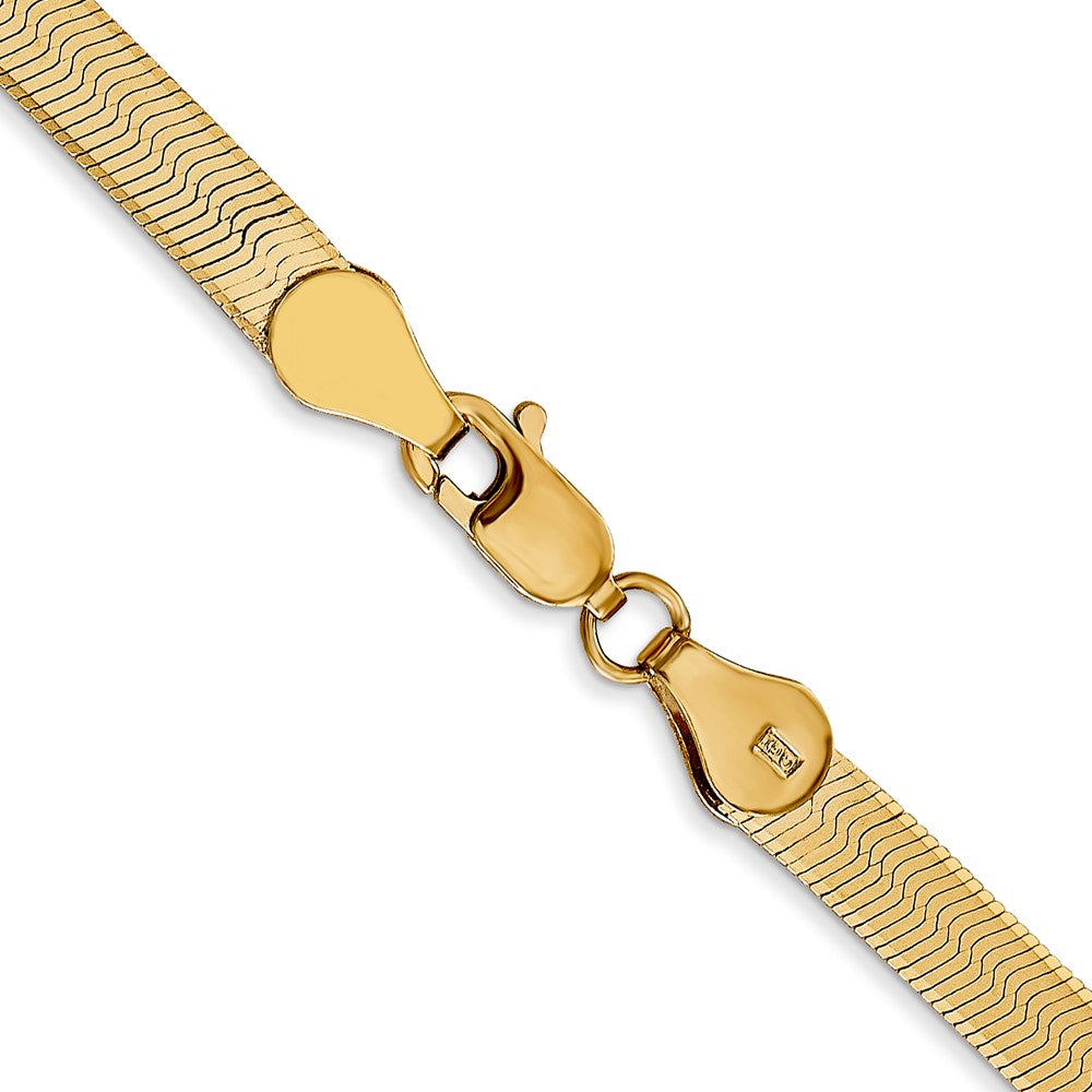 14k 4mm Silky Herringbone Chain - Product Photo