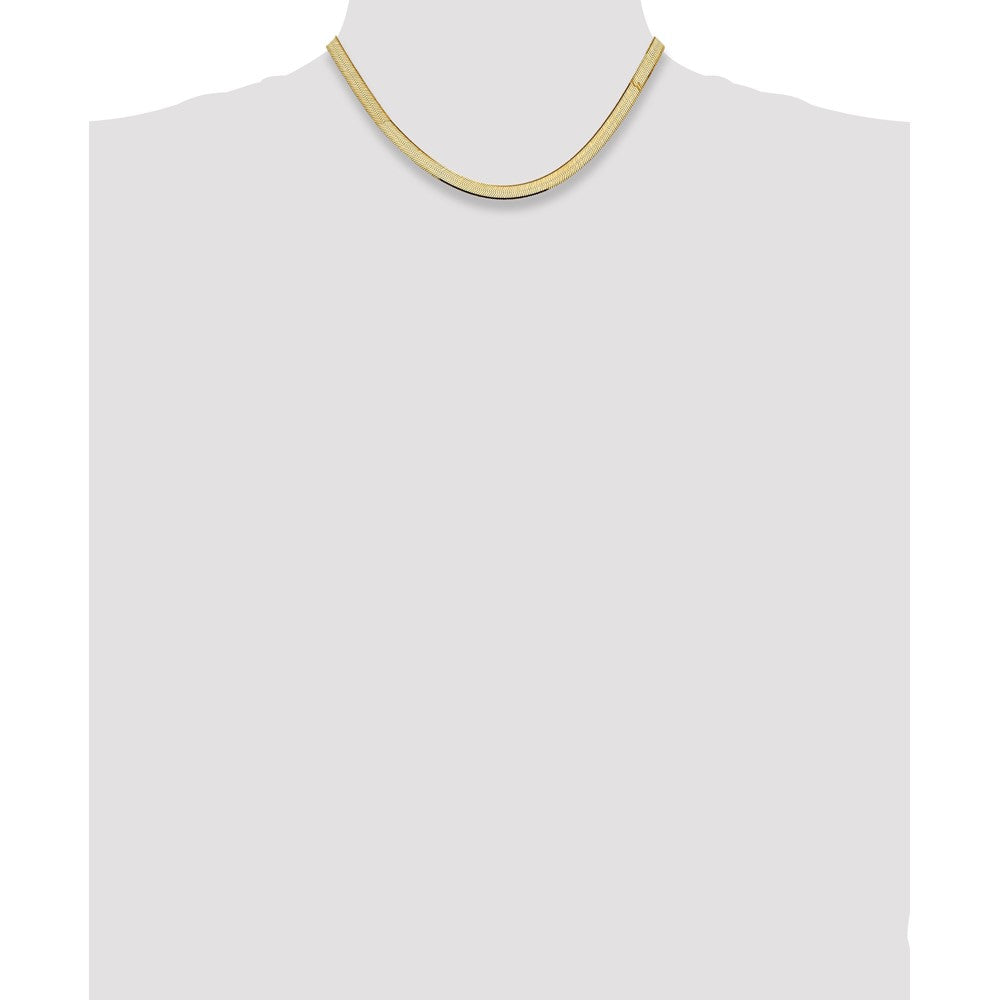 14k 5.5mm Silky Herringbone Chain - Product Photo