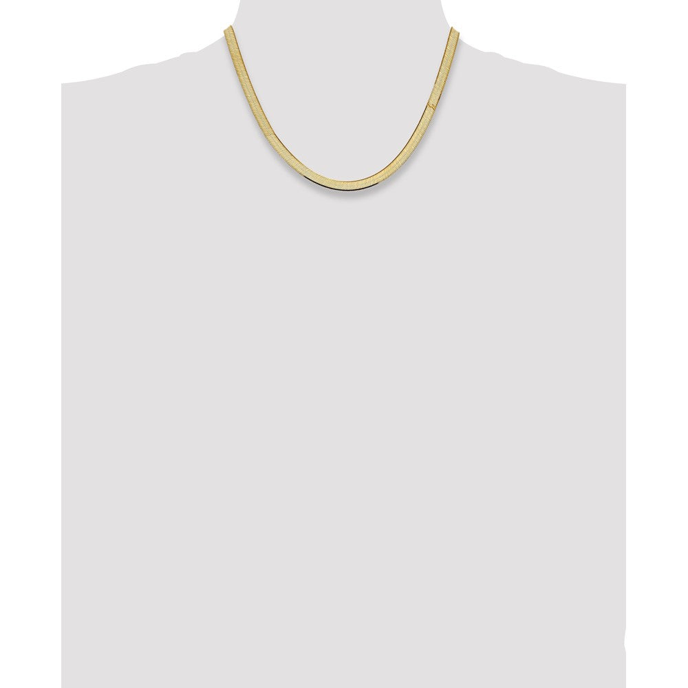 14k 5.5mm Silky Herringbone Chain - Product Photo