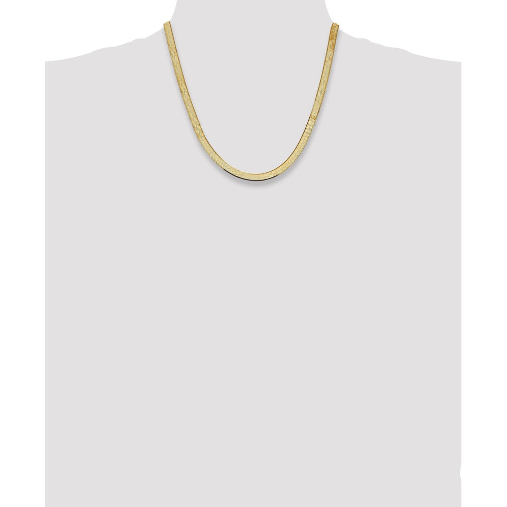 14k 5.5mm Silky Herringbone Chain - Product Photo