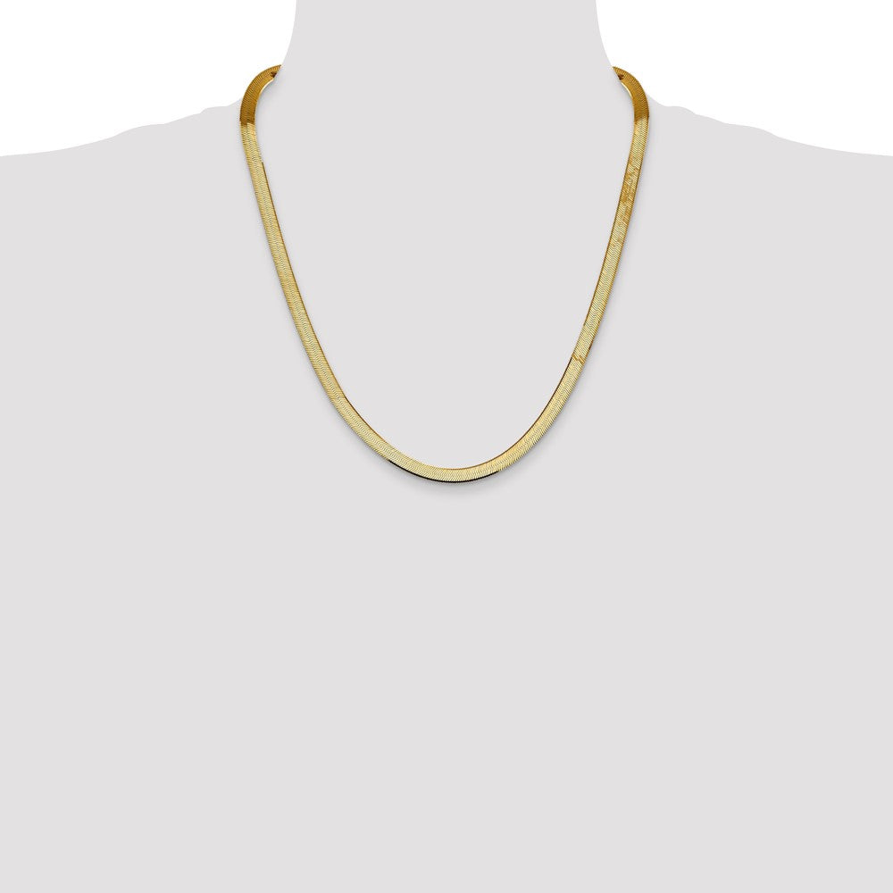 14k 5.5mm Silky Herringbone Chain - Product Photo