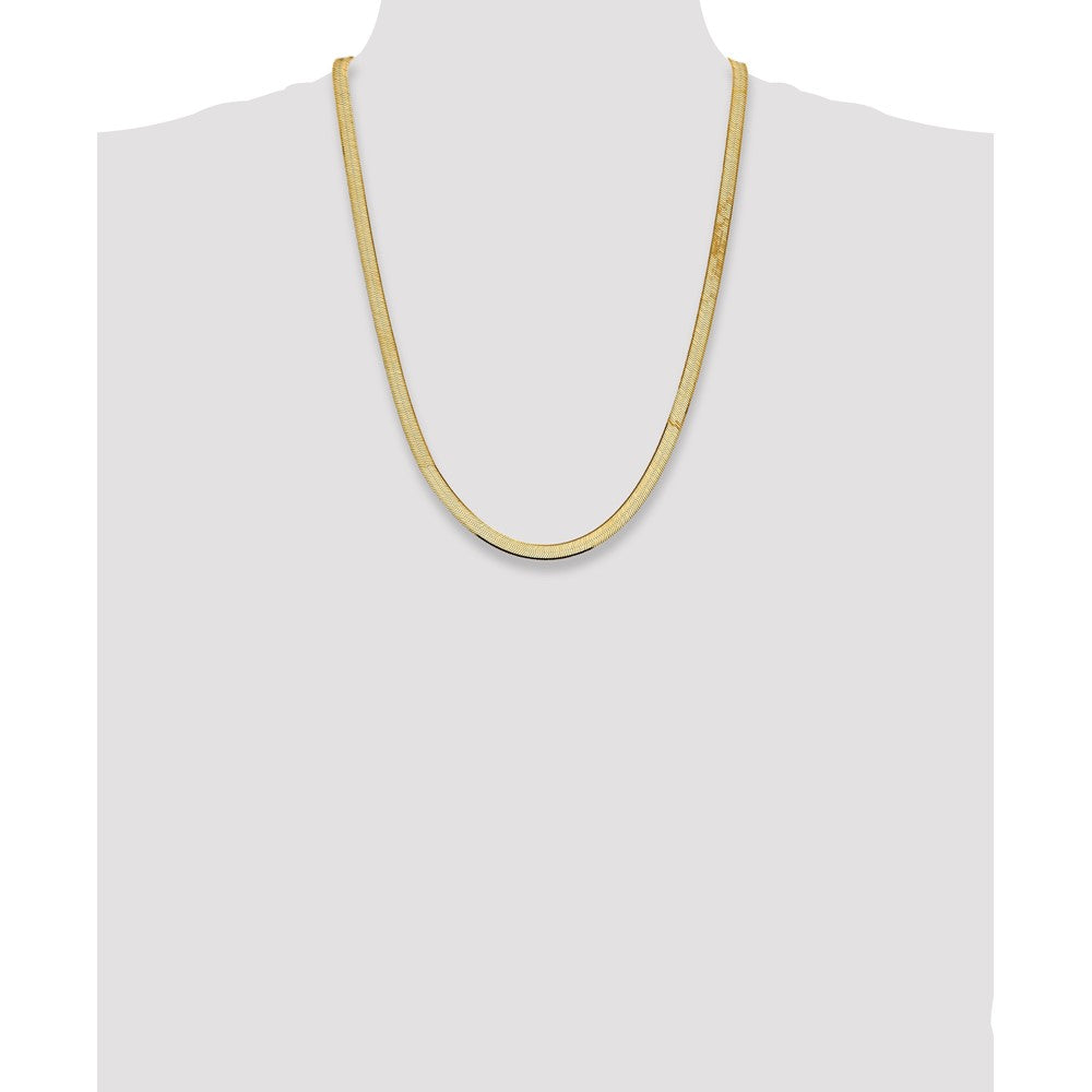 14k 5.5mm Silky Herringbone Chain - Product Photo