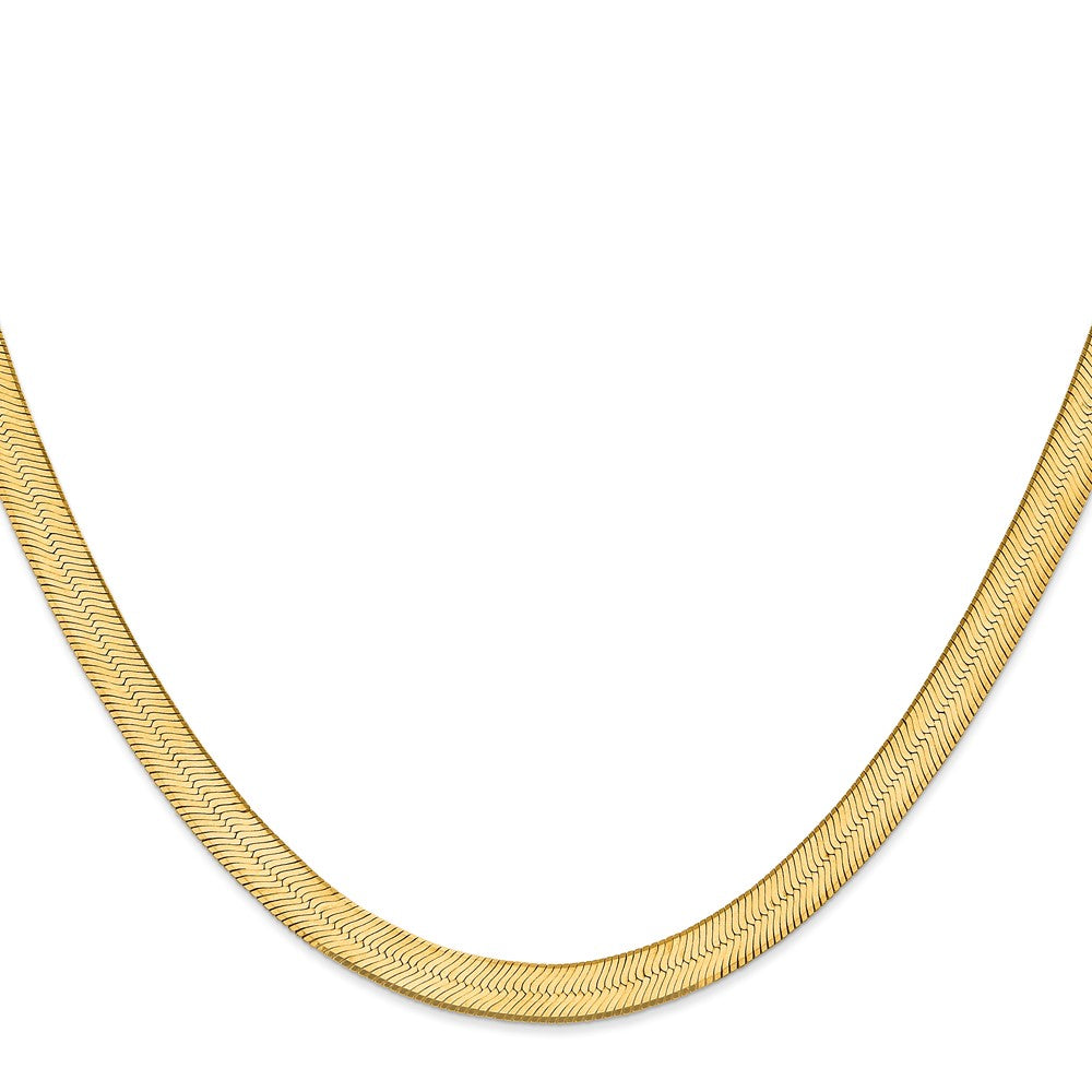 14k 6.5mm Silky Herringbone Chain - Product Photo