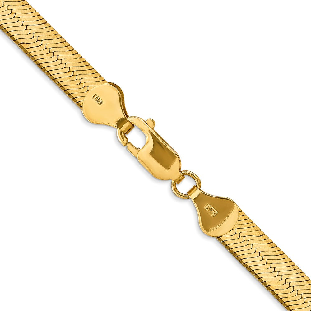 14k 6.5mm Silky Herringbone Chain - Product Photo