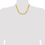 14k 10mm Silky Herringbone Chain - Product Photo