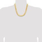 14k 10mm Silky Herringbone Chain - Product Photo
