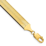 14k 10mm Silky Herringbone Chain - Product Photo