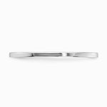14K White Gold 1.2mm Flat Stackable Band - Product Photo