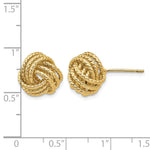 14k Polished & Twisted Love Knot Post Earrings - Product Photo