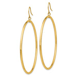 14k Tube Hoop Dangle Earrings - Product Photo