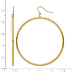 14k Tube Hoop Dangle Earrings - Product Photo