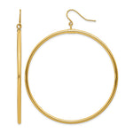14k Tube Hoop Dangle Earrings - Product Photo