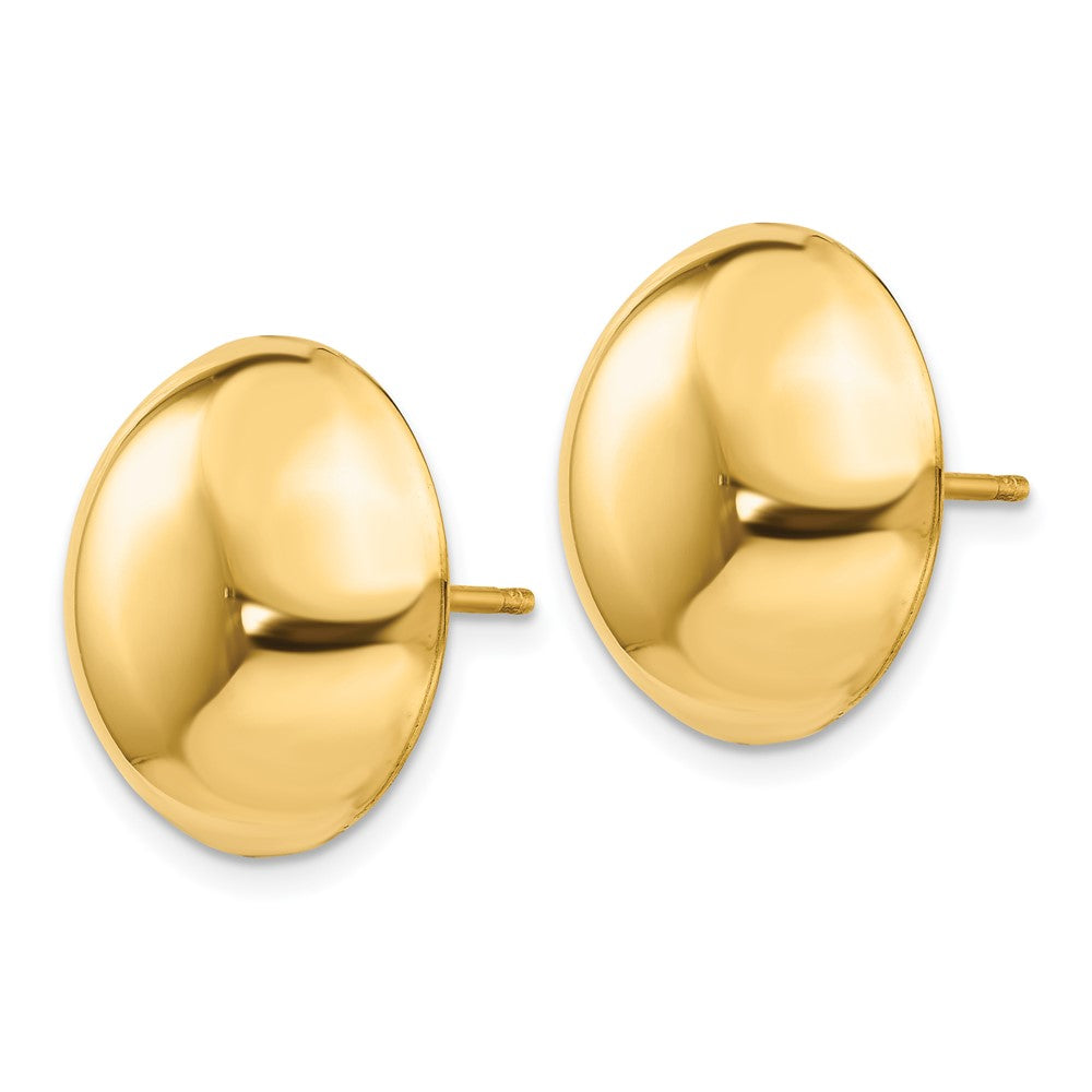 14k 15.50mm Button Post Earrings - Product Photo