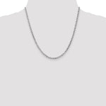 14k White Gold 3mm Concave Anchor Chain - Product Photo