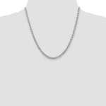 14k White Gold 3.75mm Concave Anchor Chain - Product Photo