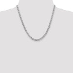 14k White Gold 4.5mm Concave Anchor Chain - Product Photo