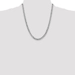 14k White Gold 4.5mm Concave Anchor Chain - Product Photo