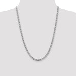 14k White Gold 4.5mm Concave Anchor Chain - Product Photo